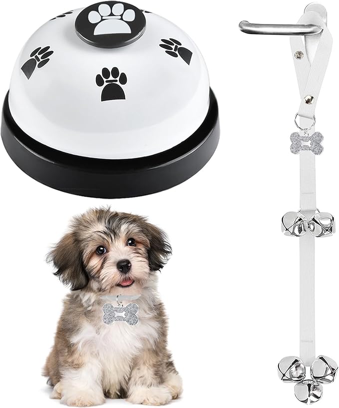 2 Pack Dog Door Bells, Dog Doorbell to go Outside Puppy Train Bell by KEXIAVA