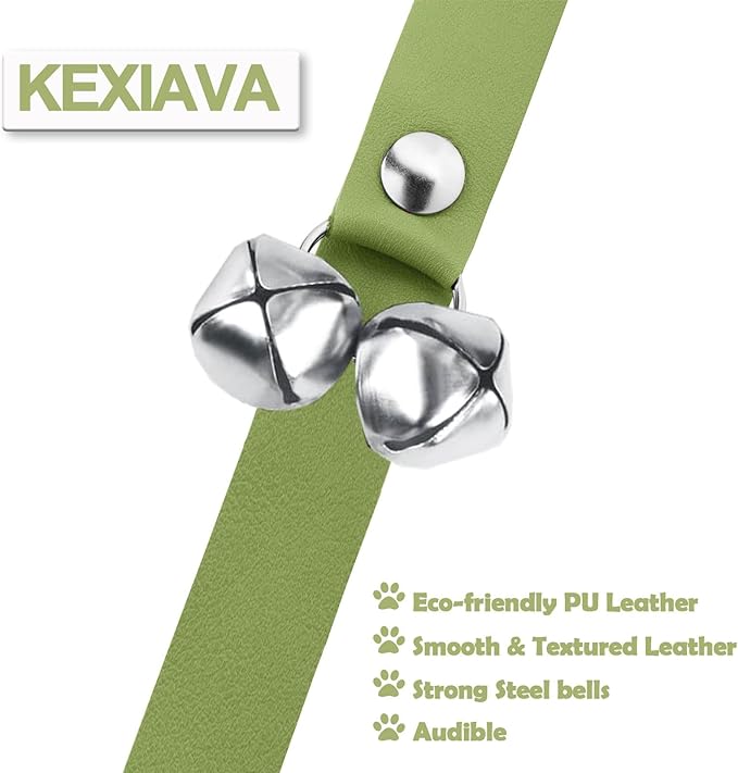 Leather Dog Bells, Puppy Potty Training Bell Dog Doorbell Potty Train Dog Bell - Image 5