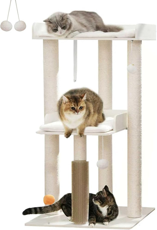 FourFurPets 43.7" Cat Tree, Modern Cat Tree Tower, Cat Tower by FourFurPets