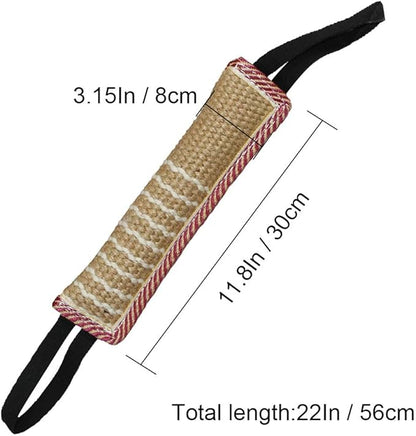 DGSL Dog Tug Toy, Tug of War Dog Toy Jute Bite Pillow - Image 2