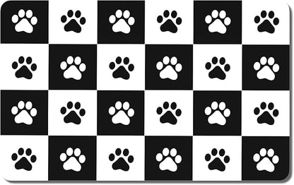 Rnivvi Dog Food Mat, Cute Anti-Slip Rubber Pet Feeding Rug Protect Floors by Rnivvi
