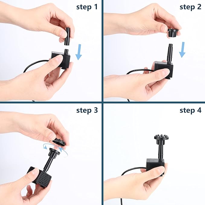 AISITIN 2.5W Solar Fountain Pump, DIY Outdoor Solar Water Fountain - Image 7