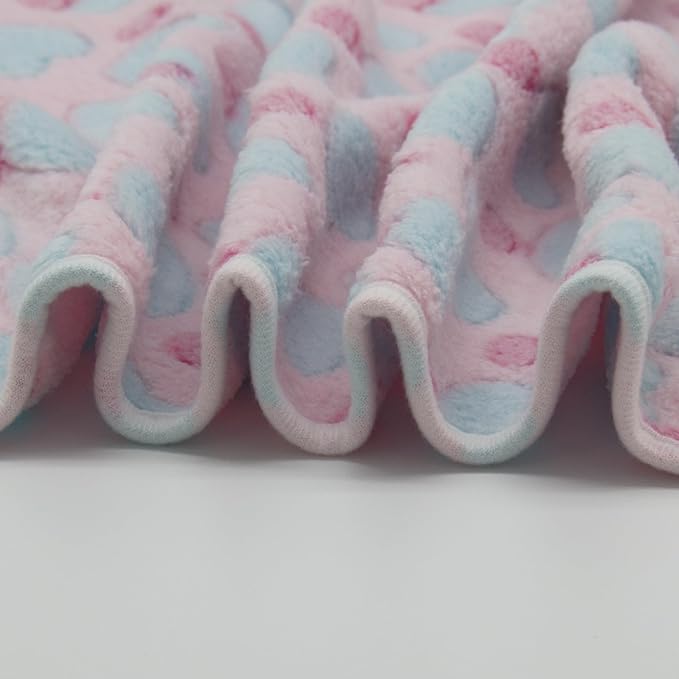 1 Pack 3 Puppy Blankets Super Soft Warm Sleep Mat Love Print Blanket Fluffy - Image 7
