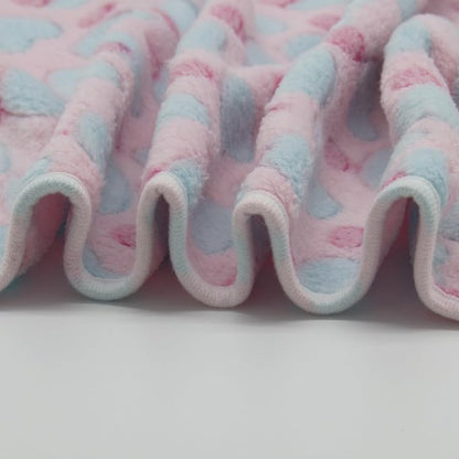 1 Pack 3 Puppy Blankets Super Soft Warm Sleep Mat Love Print Blanket Fluffy - Image 7