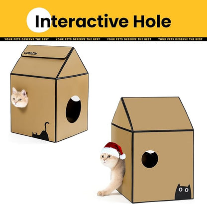 Conlun Cardboard Cat House - Image 3
