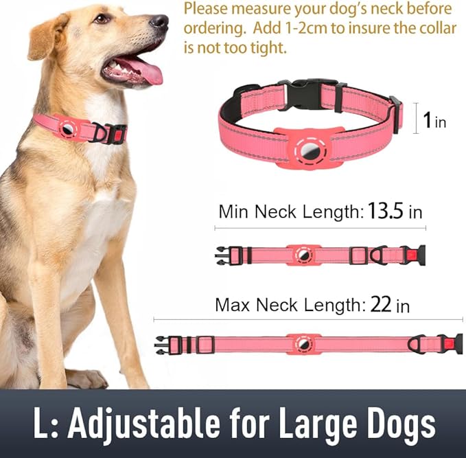 AirTag Dog Collar with AirTag Holder Compatible - Image 6