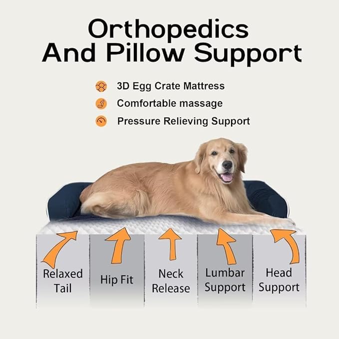 Small Dog Bed Orthopedic Washable Cat Bed Memory Foam Small Couch Sofa Indoor - Image 3