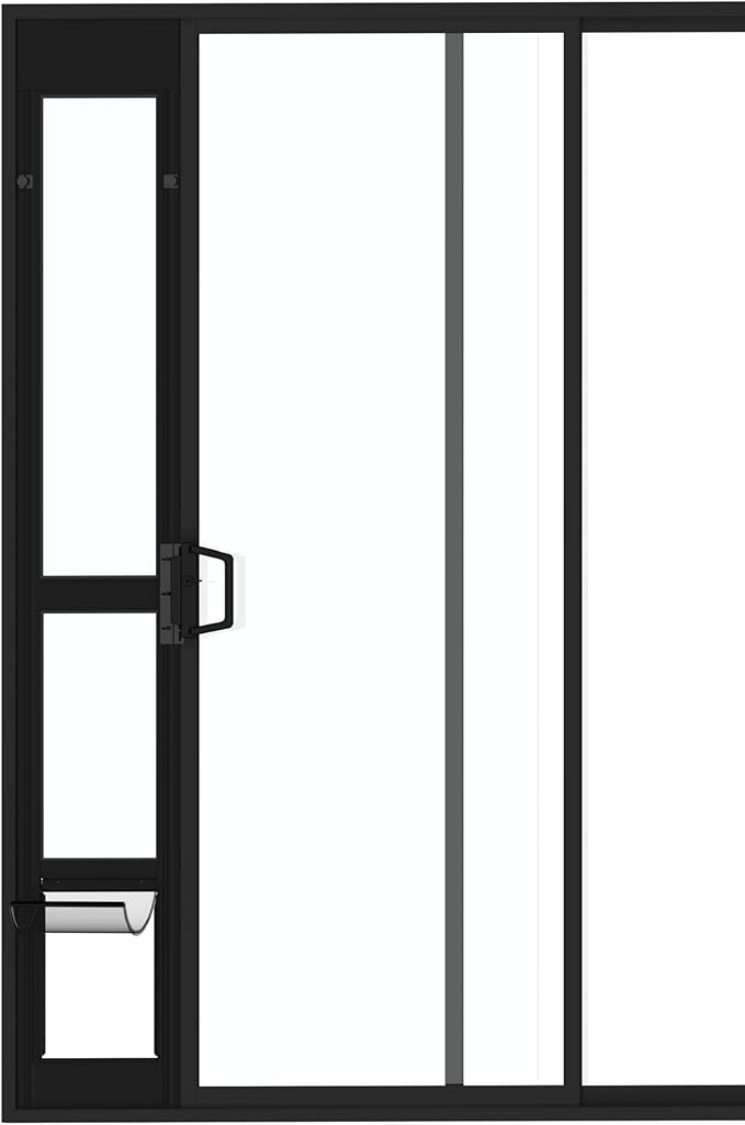 Hakuna Pets Black Glass Patio Pet Door by HakunaPets