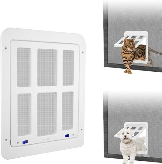 NAMSAN Cat Screen Door, Flap Opening 8.3 x 10.3 inches, Doggie Door by Namsan