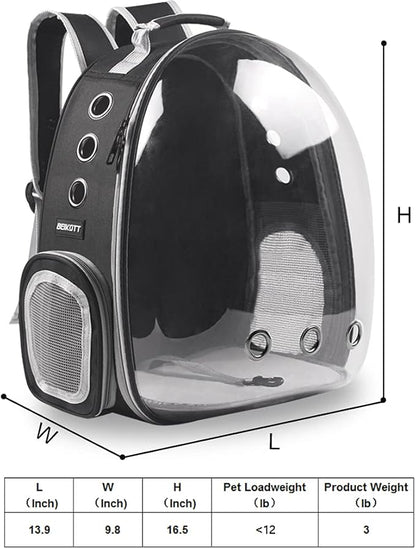 Cat Backpack Carrier, Pet Backpack, Breathable Cat Dog Space Capsule Backpack - Image 2