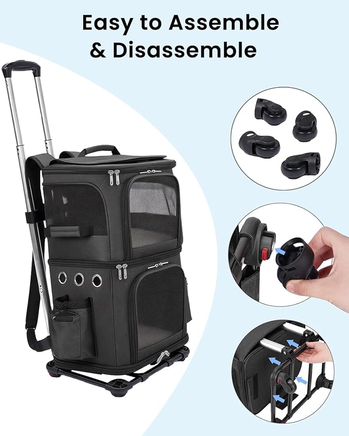HOVONO Double-Compartment Pet Carrier Backpack - Image 5