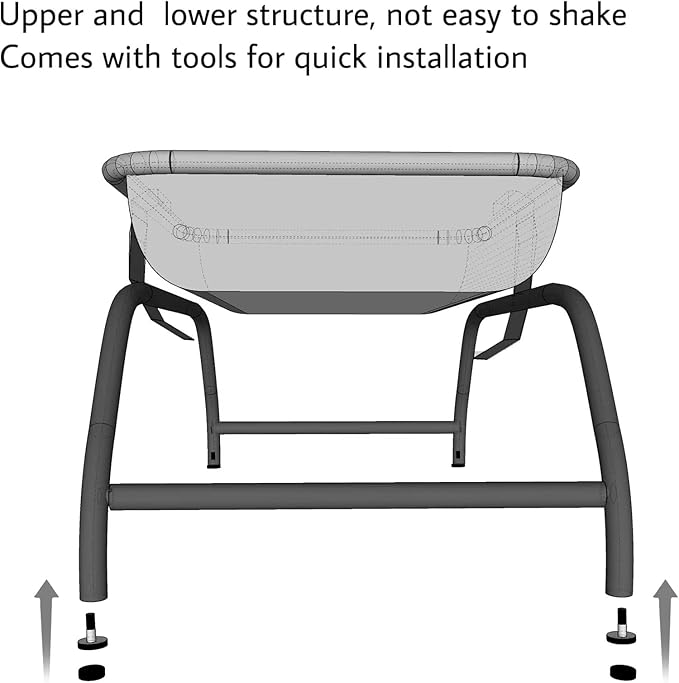JUNSPOW Cat Bed Cat Hammock Dog Bed Pet Square Hammock Bed Free-Standing Kitty - Image 3