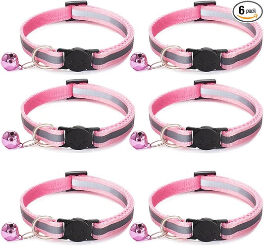6 Pack Reflective Cat Collar by Jigichu