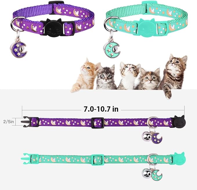 Baeuppit 2Pcs Breakaway Cats Collars Cat Collars - Image 5