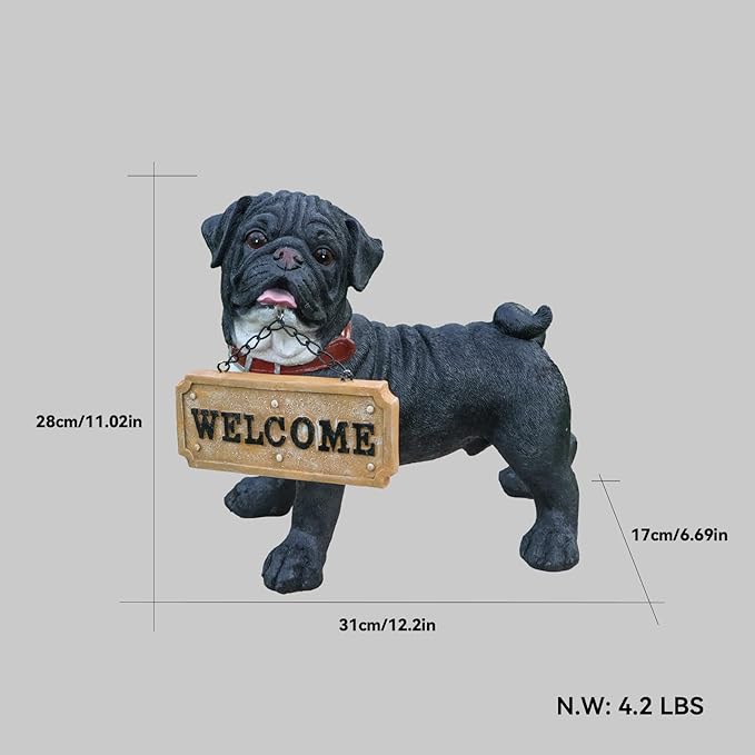 French Bulldog Dog Garden Statue - Image 4
