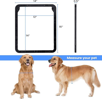 Large Dog Door for Screen Door, Lockable Doggy Door for Sliding Door, Automatic - Image 5
