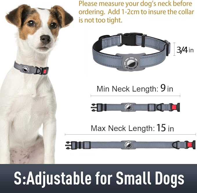 AirTag Dog Collar with AirTag Holder Compatible - Image 6