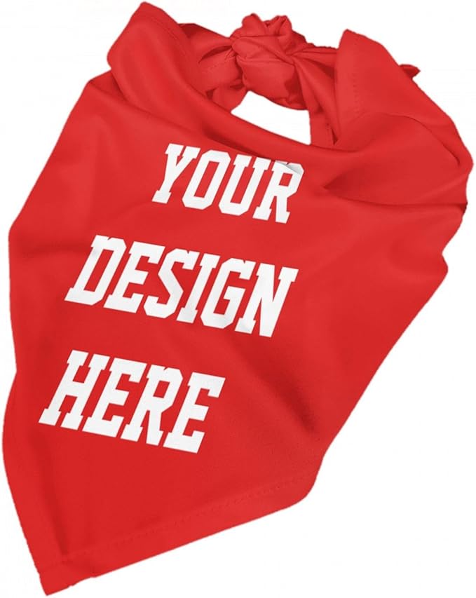 Custom Dog Bandana, Personalized Pet Scarf Triangle Neckwear, Add Your Image - Image 9