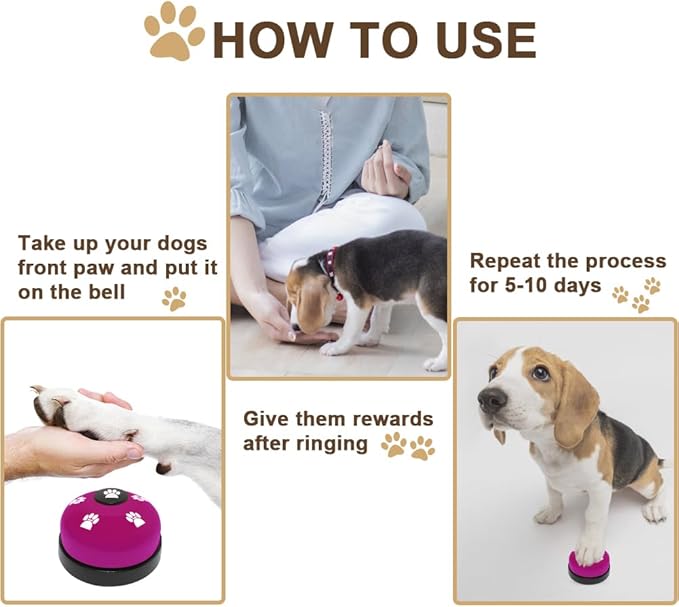2 Pack Dog Bells, Puppy Potty Training Bell Dog Doorbell Potty Train Dog Bell - Image 7