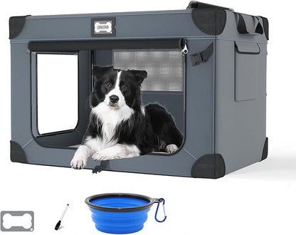 36 Inch Soft Dog Crates, Portable Travel Crate by Unknown