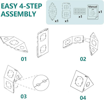 Modular Cardboard Cat Condo System, Triangle Cat Tunnel Module, Foldable - Image 7