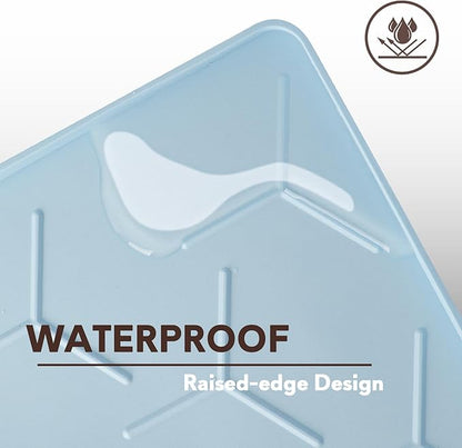 Garoopion Silicone Cat Litter Trapping Mat, Large Waterproof 34" X 22" Cat - Image 7