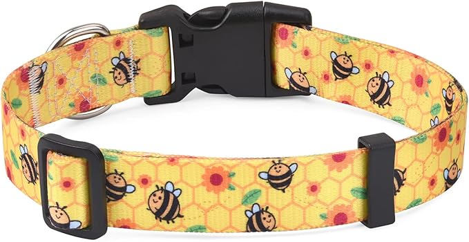Mihqy Dog Collar with Bohemia Floral Tribal Geometric Patterns by Mihqy