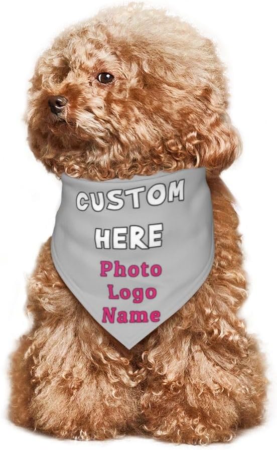 Custom Pet Scarf Dog Bandana, Personalized Triangle Bib Suitable - Image 6