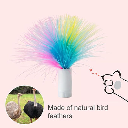 ORSDA 6Pcs Feathers Replacement and Soft Furry Accessories ONLY Fits Cat Toys - Image 6