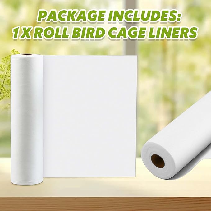 Drydiet 100 ft x 11 Inch Bird Cage Liner Disposable Cages Cushion Pad Mat - Image 3