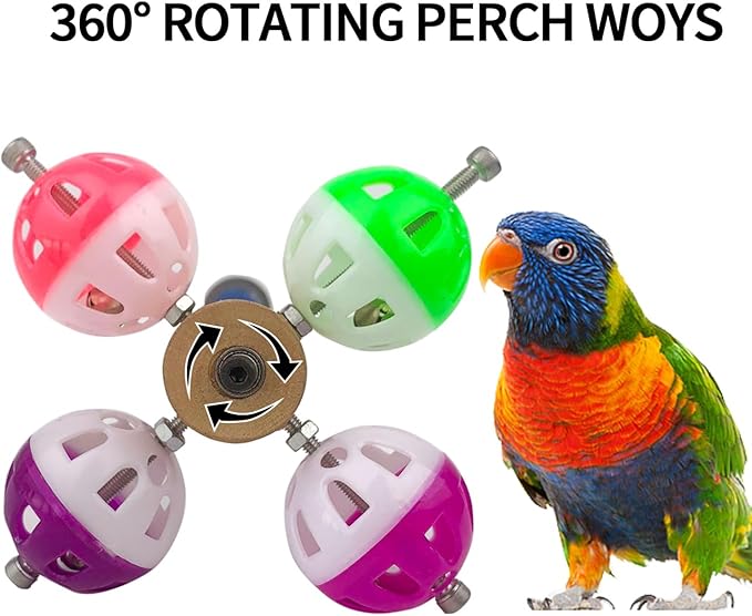 FlidRunest Perch Toy with Rotating Balls - Image 6