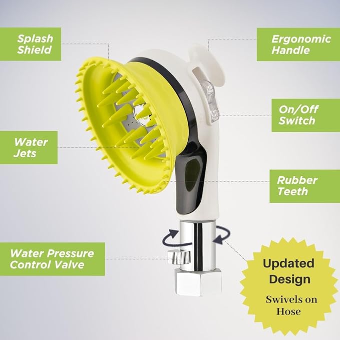 Wondurdog Outdoor Dog Wash Garden Hose Nozzle - Image 2