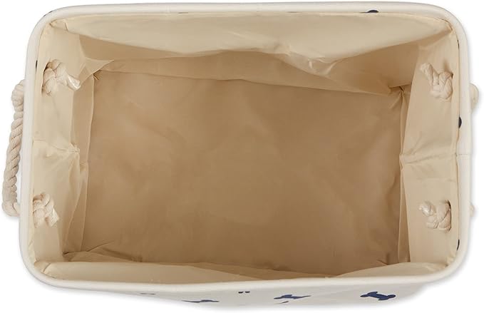 Bone Dry Pet Storage Collection Paw and Bone Print, Small Rectangle, Nautical - Image 2