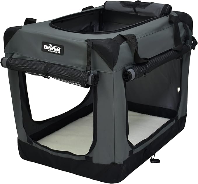 EliteField 4-Door Folding Soft Dog Crate - Image 8