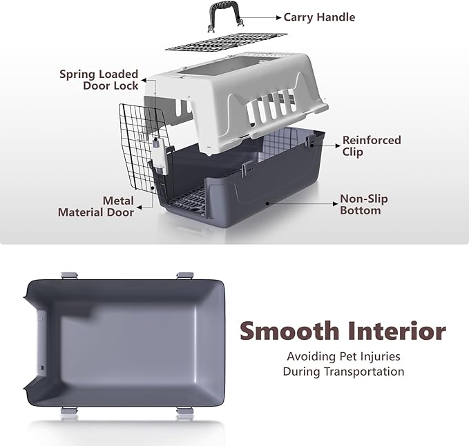 Athena Collection 22" Hard-Sided Travel Pet Carrier - Image 8