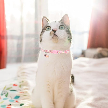 Breakaway Cat Collars with Bell & Cute Pendants, 3 Pack Safety Buckle Kitten - Image 6