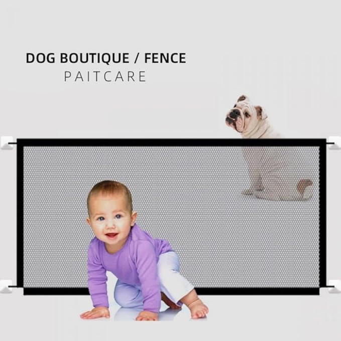Pet Gate, Retractable Dog Gate, Pet Gate Indoor, Indoor Outdoor Retractable Dog - Image 4