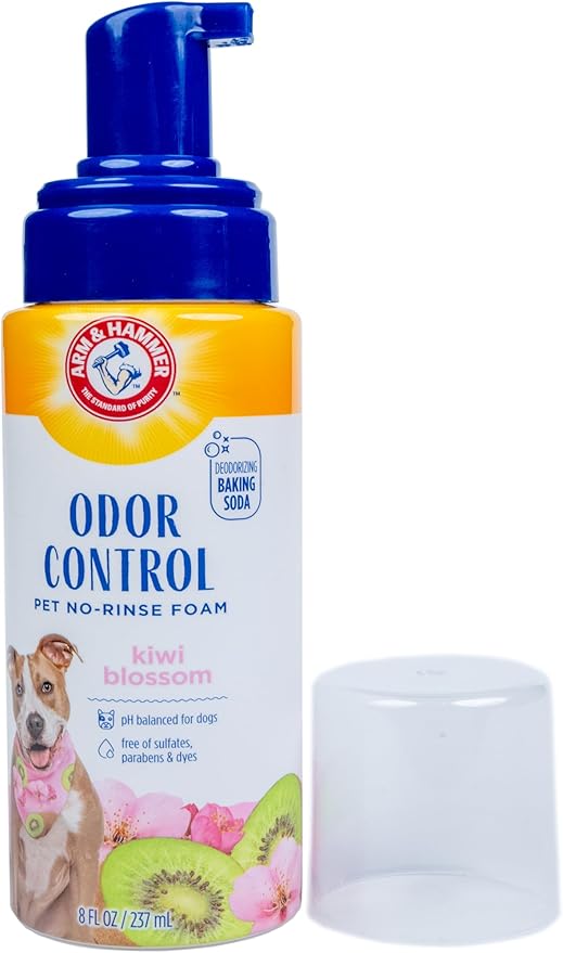Arm & Hammer for Pets Odor Control No-Rinse Foam Dogs Kiwi Blossom Scent - Image 3