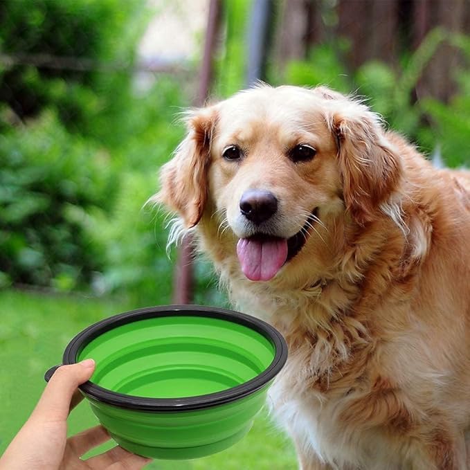 Large Dog Bowl Pet Collapsible Bowls, 2 Pack Collapsible Dog Water Bowls - Image 7