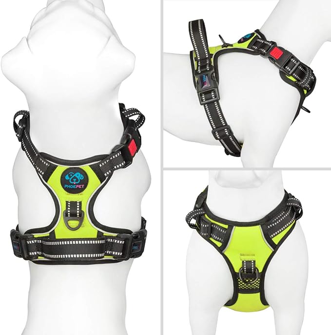 PHOEPET No Pull Dog Harnesses for Small Dogs Reflective Adjustable Front Clip - Image 2