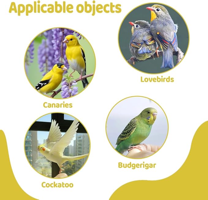 2PCS Bird Swing, Round & Half Moon Parrot Swing Perch - Image 7