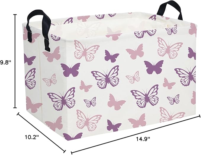 Essme Rectangular Butterfly Baskets, Kids Storage Basket - Image 5