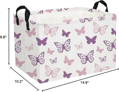 Essme Rectangular Butterfly Baskets, Kids Storage Basket - Image 5