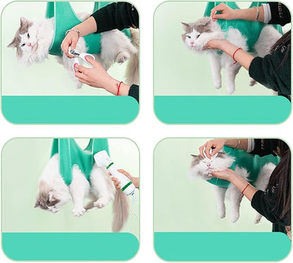 Cat Grooming Hammock Breathable Hanging Harness Restraint Holder Helper - Image 5