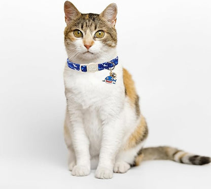 Cat Collar, Pretty Ocean Kitten Collars - Image 6