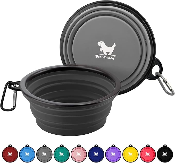 Collapsible Dog Bowls for Travel, BPA Free) by Rest-Eazzzy