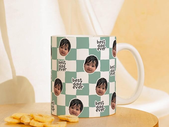 Custom Best Dad Ever Photo Mug - Image 4