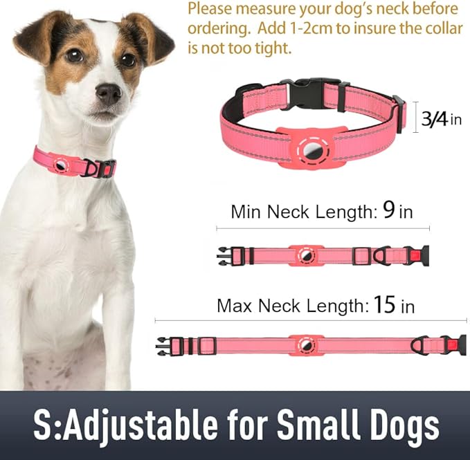 AirTag Dog Collar with AirTag Holder Compatible - Image 6