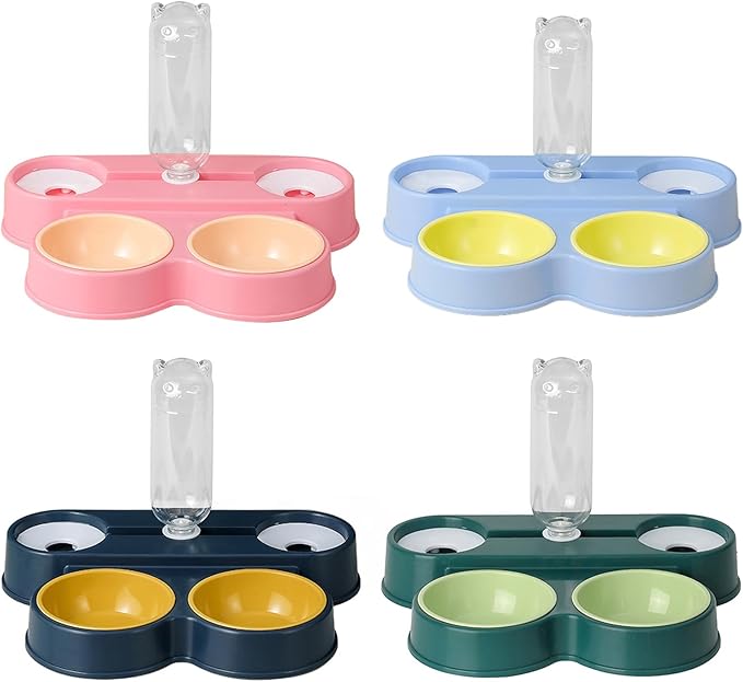 Dogs Bowl Automatic Cats Food 4 in 1 Pet Feeders - Image 3