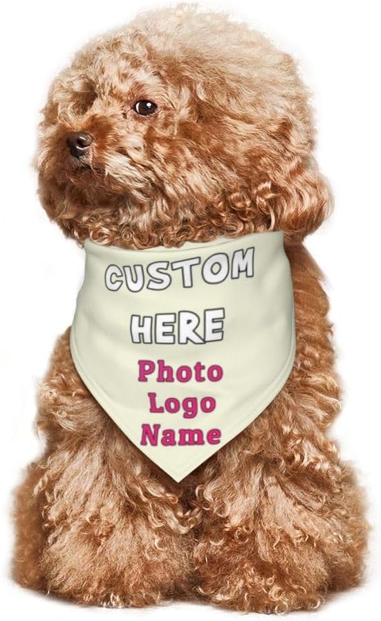 Custom Dog Bandana with Name Photo Logo Personalized Dog Scarf Suitable - Image 6